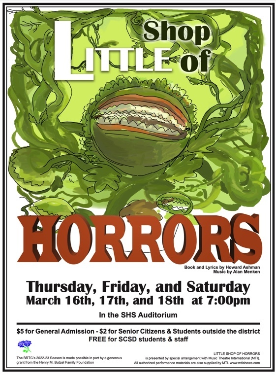 Blue Roses Theatre Co. Presents Little Shop of Horrors