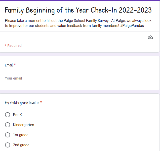 Family Survey