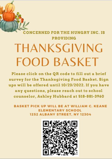 Thanksgiving Food Basket Sign up!