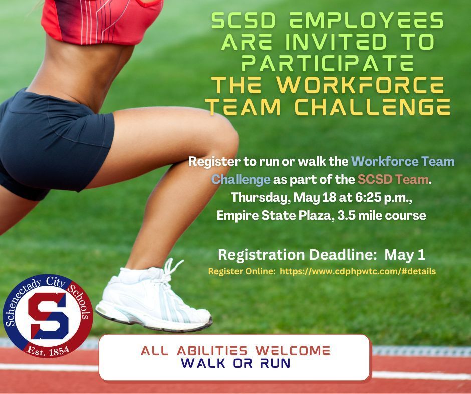 SCSD Employees are invited to participate n the "Workforce Team Challenge: