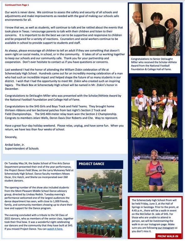 Superintendent's Brief: May 26 2022