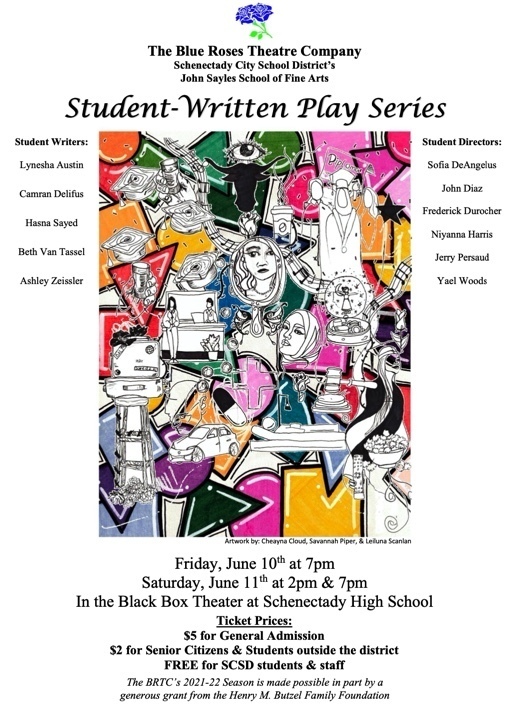 Don't miss the Blue Roses Theatre Company's final production of the school year