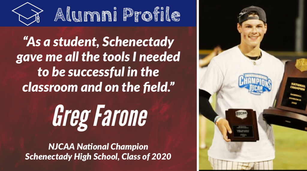 Alumni Profile:  Greg Farone, SHS Class of 2020