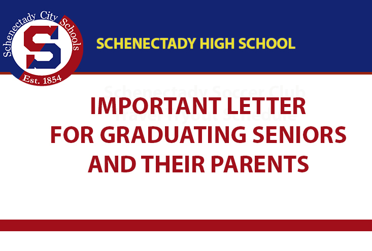 Important letter for graduating seniors and their parents
