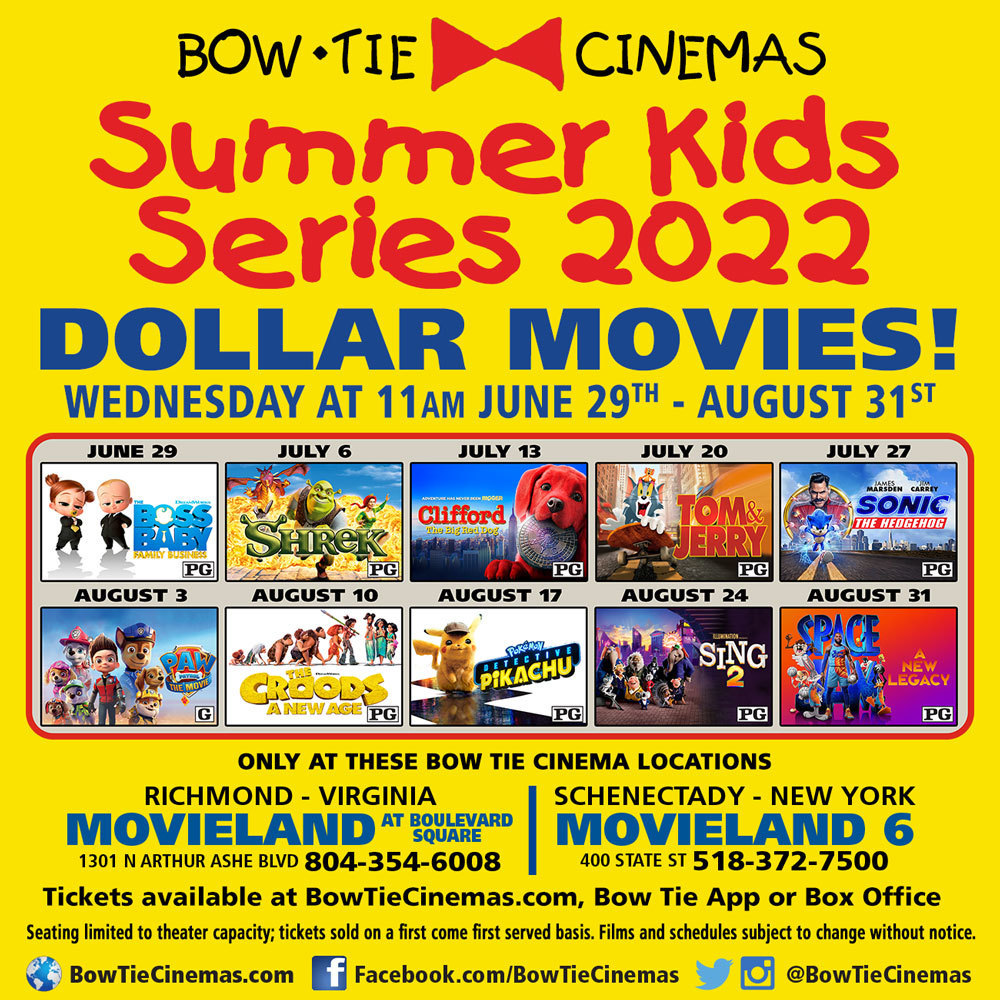 Bow Tie Cinemas Summer Kids Series 2022