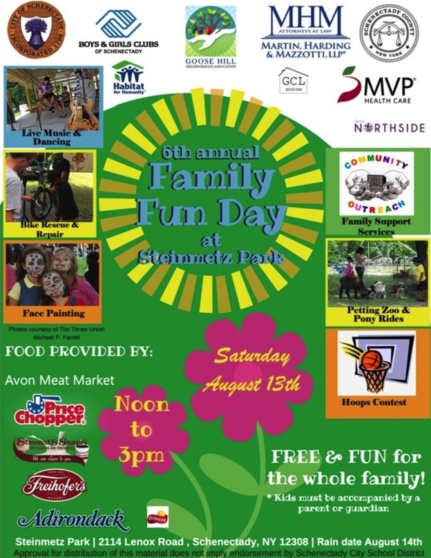 Don't miss the 6th Annual Family Fun Day at Steinmetz Park