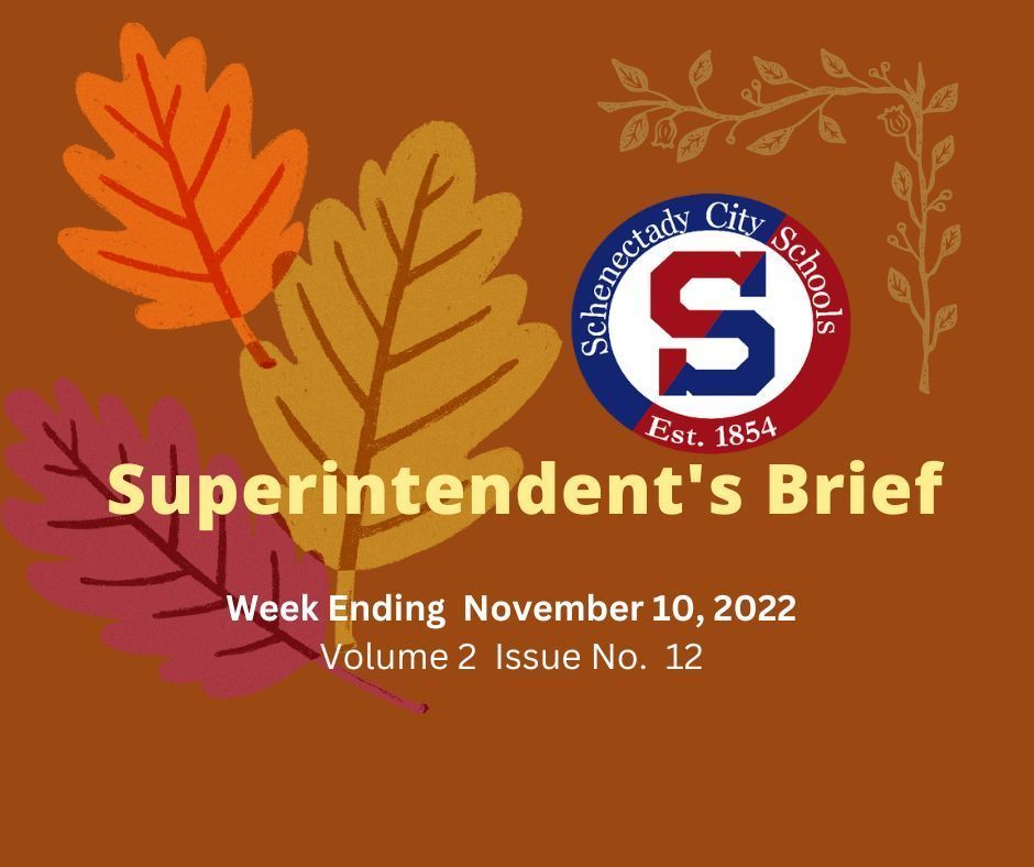 Superintendent's Brief:   November 10, 2022