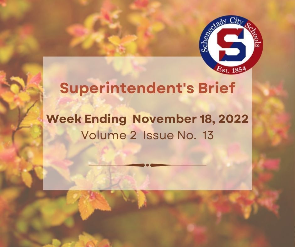 Superintendent's Brief:  November 18 2022