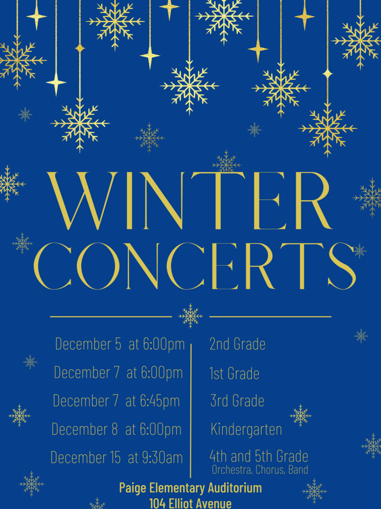 Winter Concert Dates