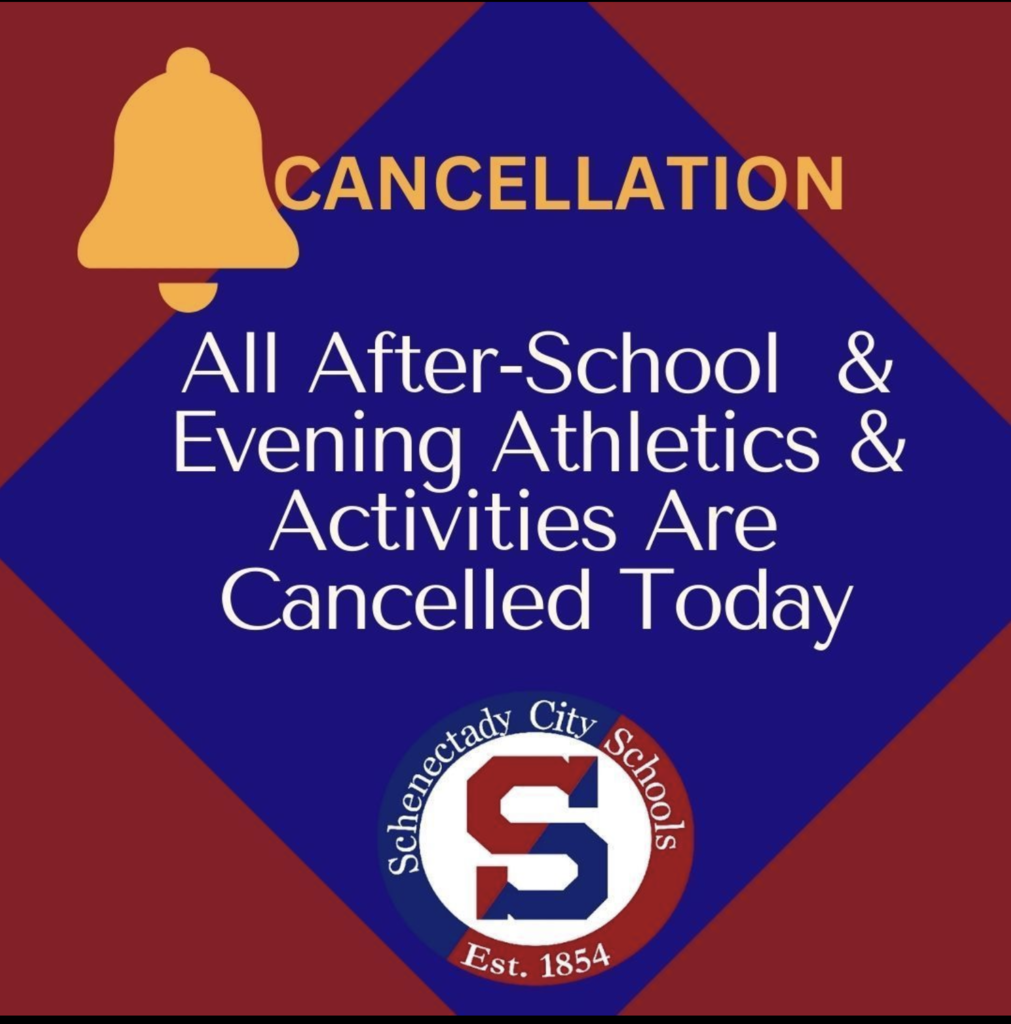 Events canceled after school today