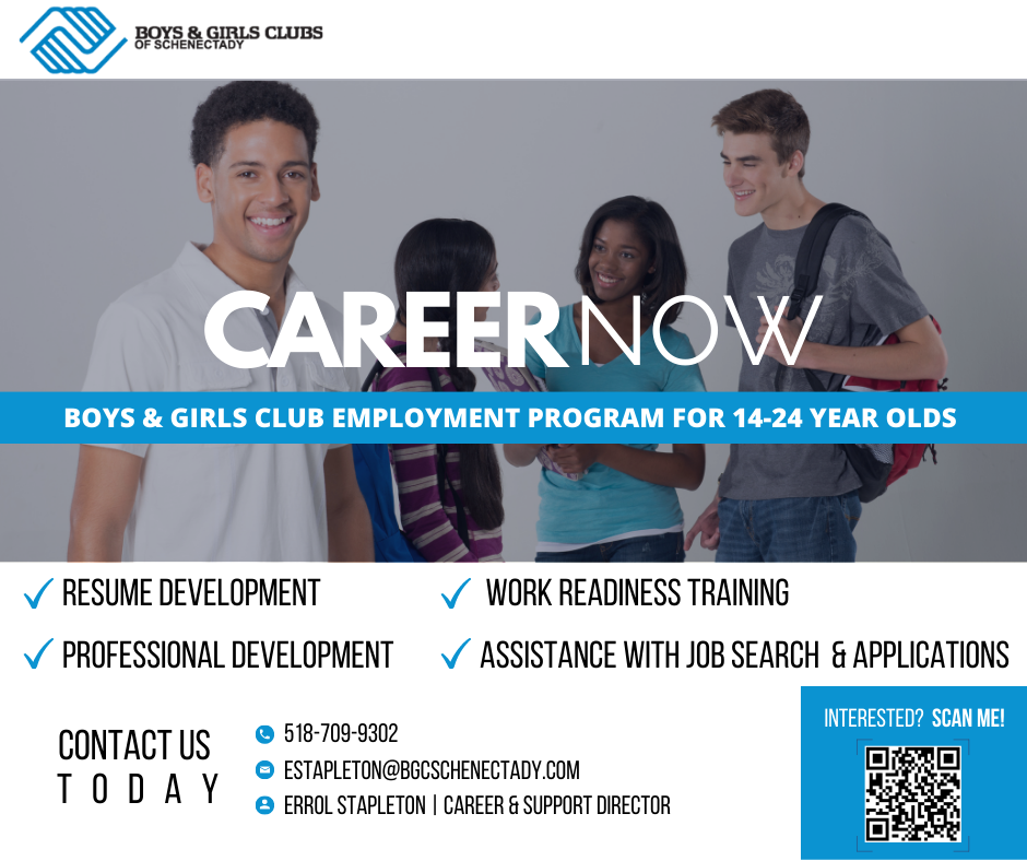 Boys and Girls Clubs Career Now Employment Program