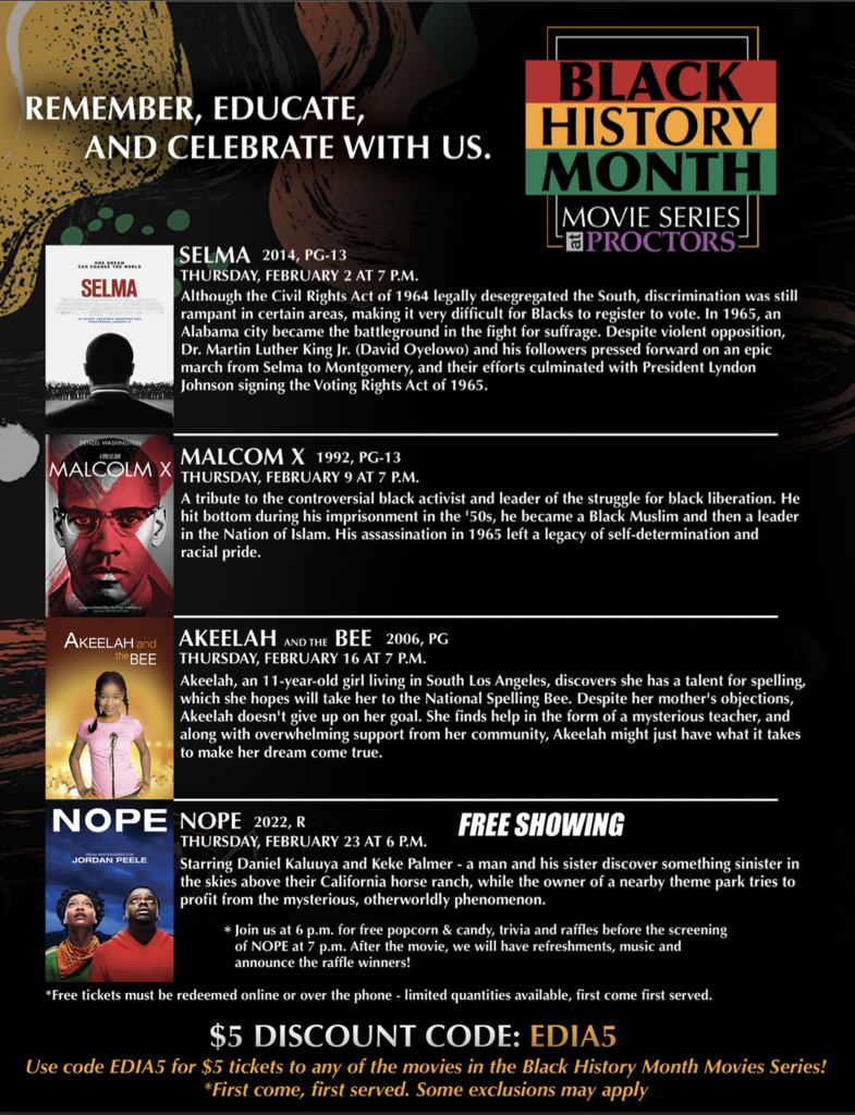 Black History Month movie series