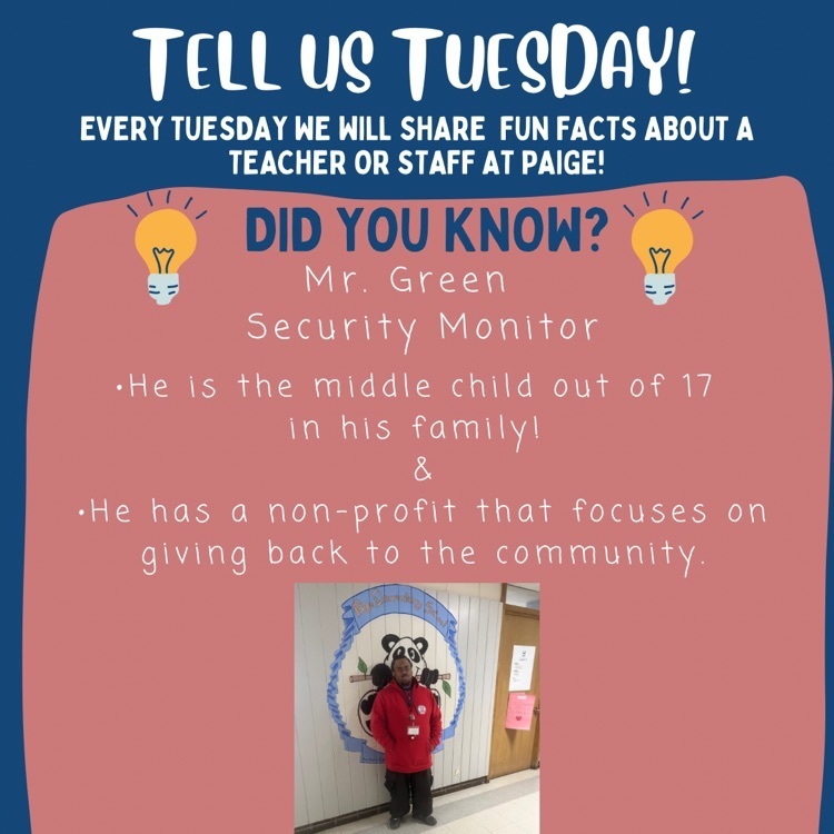 Tell Us Tuesday - Mr. Green
