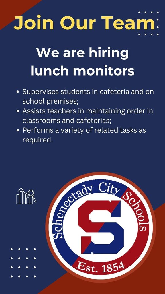 We are hiring lunch monitors